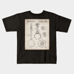 Toilet Plunger Patent - Housewarming Bathroom Art - Antique Kids T-Shirt